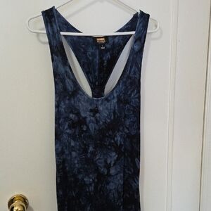 Express Navy Tie-Dye Tank Top